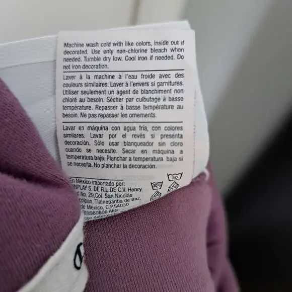 Champion Plush Velour Purple Jersey Lined Scuba Hood Pullover Hoodie Wms Large - Picture 6 of 6